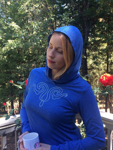 ASYMMETRICAL HOODIE (Silver Magnificent/Blue & Silver Intertwine)